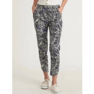 Marine Layer Sz S Allison Pant Black Print Stretch Soft Casual Pickleball Yoga